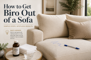How to Get Biro Out of a Sofa