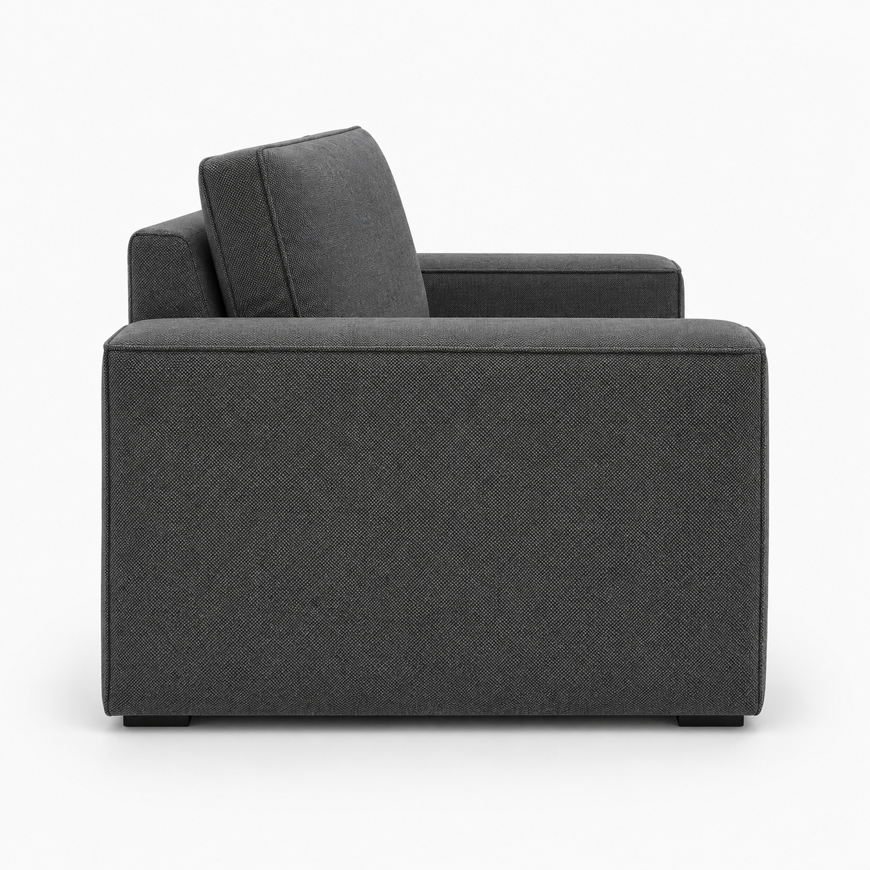 Sloane Sleefy 1 Seater Chenille Dark Grey Sofa 2