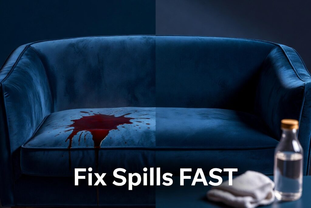 Velvet Sofa Stain Removal Guide UK: Understanding Your Fabric First