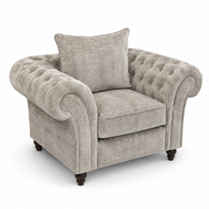 Nicole 1 Seater Chenille Truffle Sofa