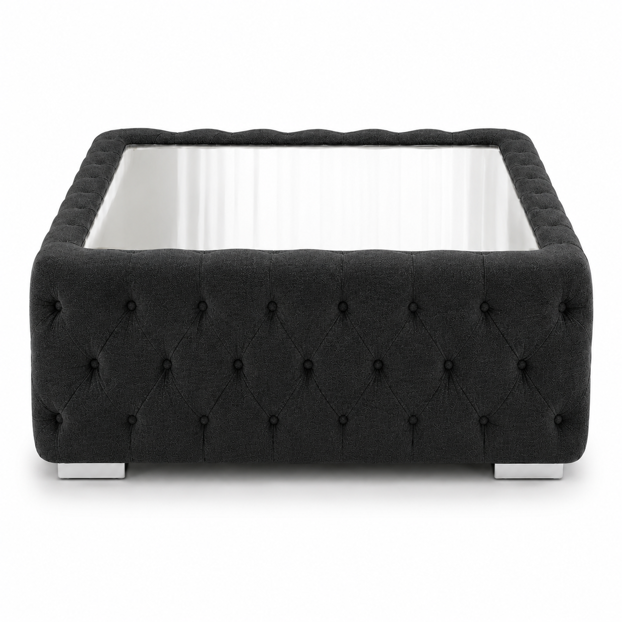 Nicole Chenille Black Matching Sofa Mairo Coffee Table
