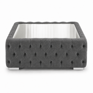 Nicole Chenille Dark Grey Matching Sofa Mairo Coffee Table 2