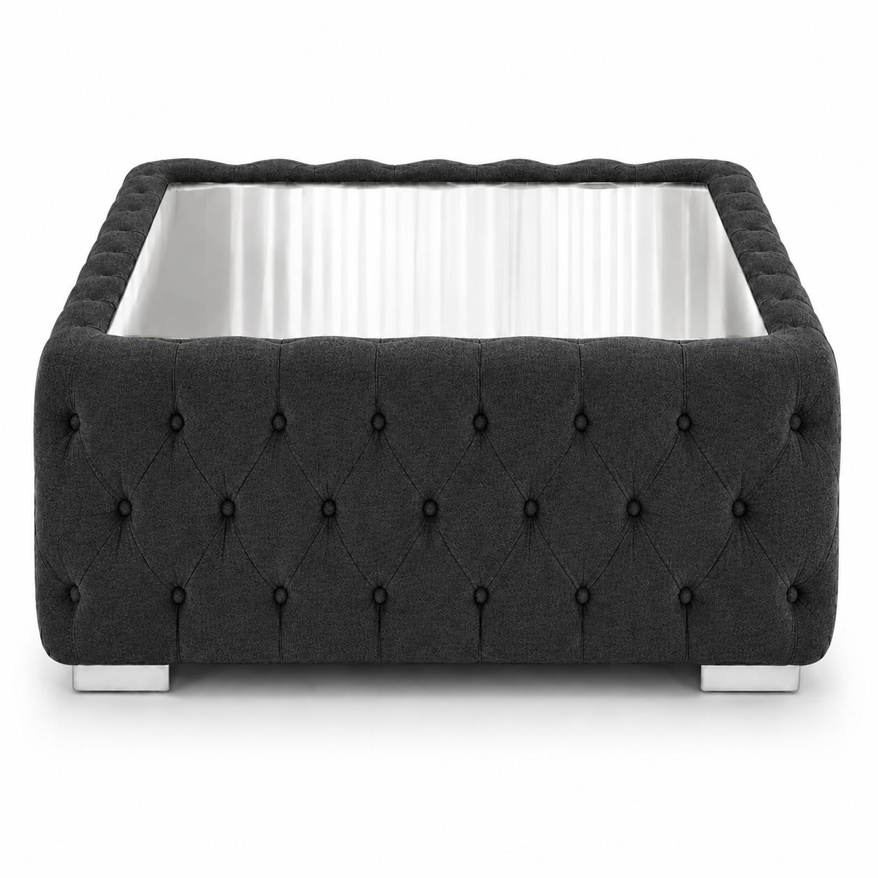 Nicole Large U Shape Chenille Black Sofa 7
