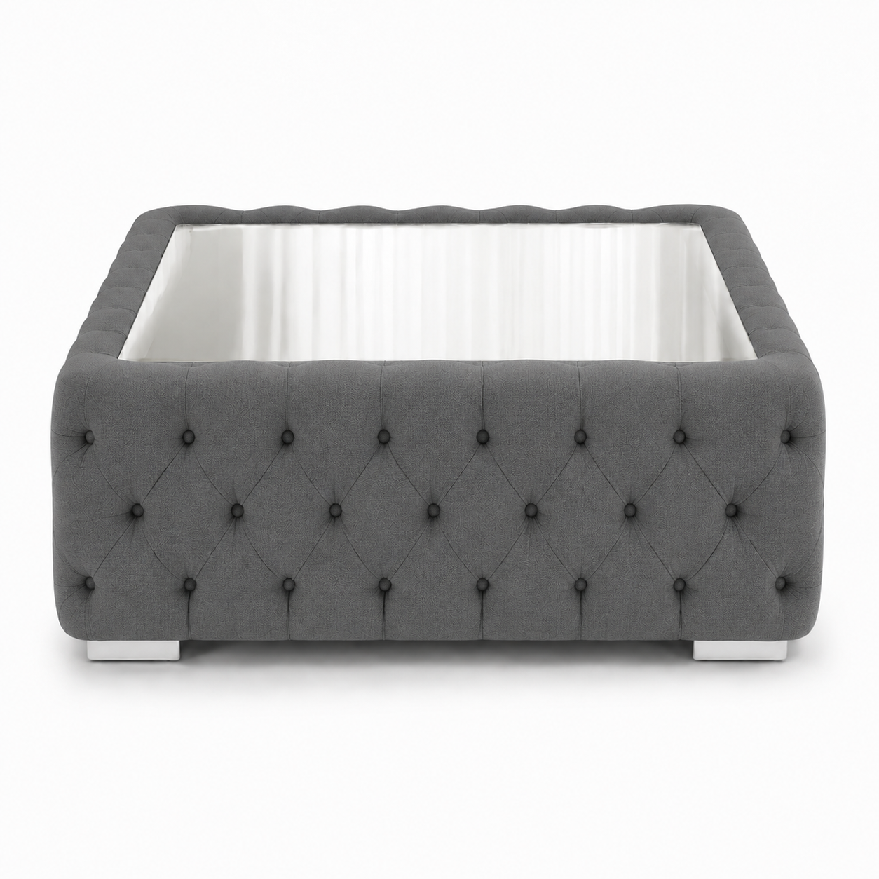 Nicole Large U Shape Chenille Charcoal Sofa 7