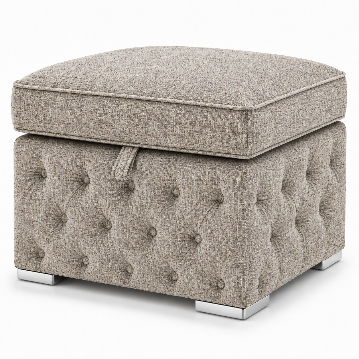 Nicole Large U-Shape Chenille Truffle Sofa 6