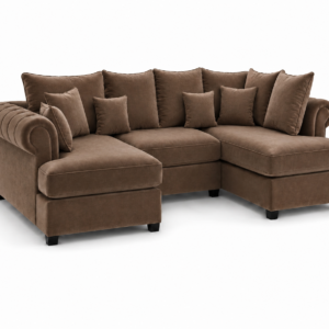 Nicole Mini U Shape Plush Velvet Coffee Sofa
