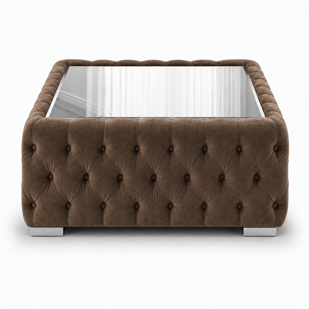 Nicole Plush Velvet Coffee Coffee Table