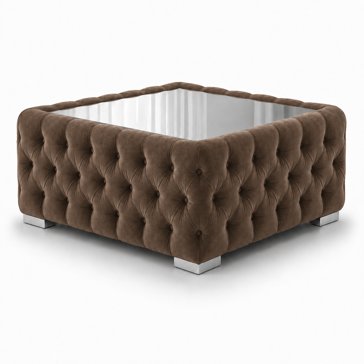 Nicole Plush Velvet Coffee Coffee Table 2