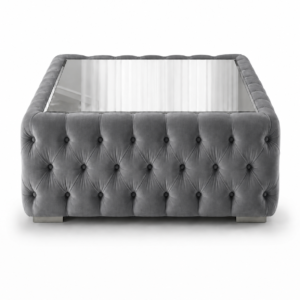 Nicole Plush Velvet Steel Coffee Table