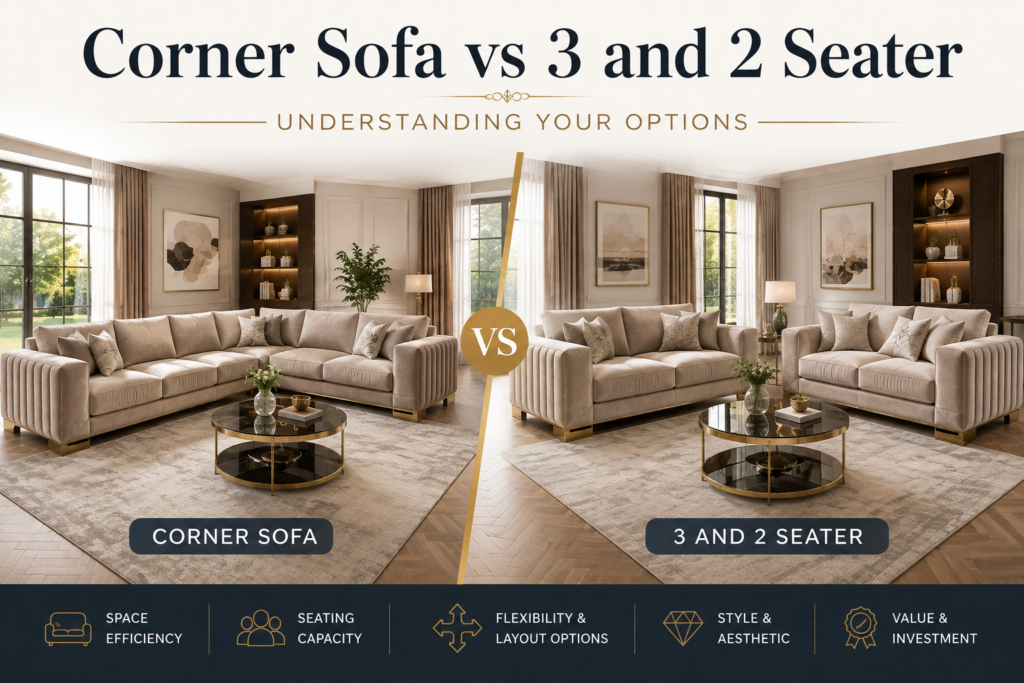 Corner Sofa vs 3 and 2 Seater | Understanding Your Options