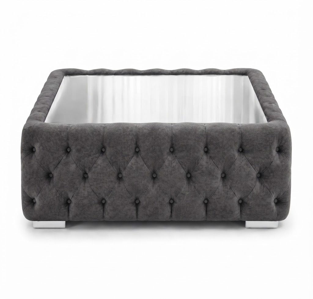 Nicole Naples Dark Grey Matching Sofa Mairo Coffee Table