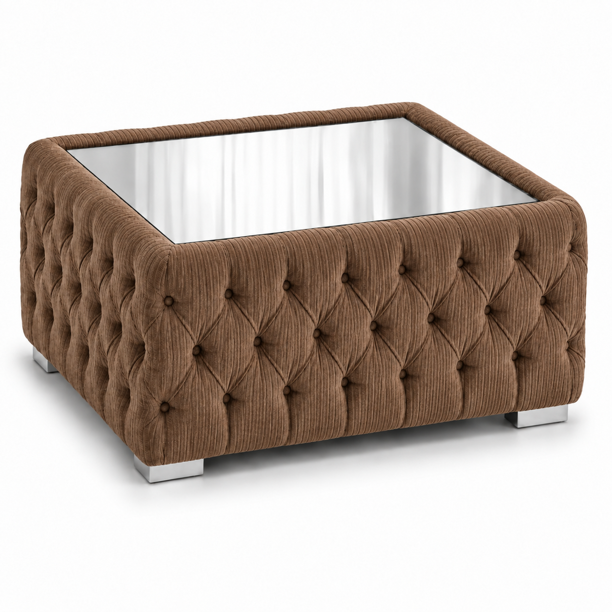Nicole Coffee Table Jumbo Cord Brown 2