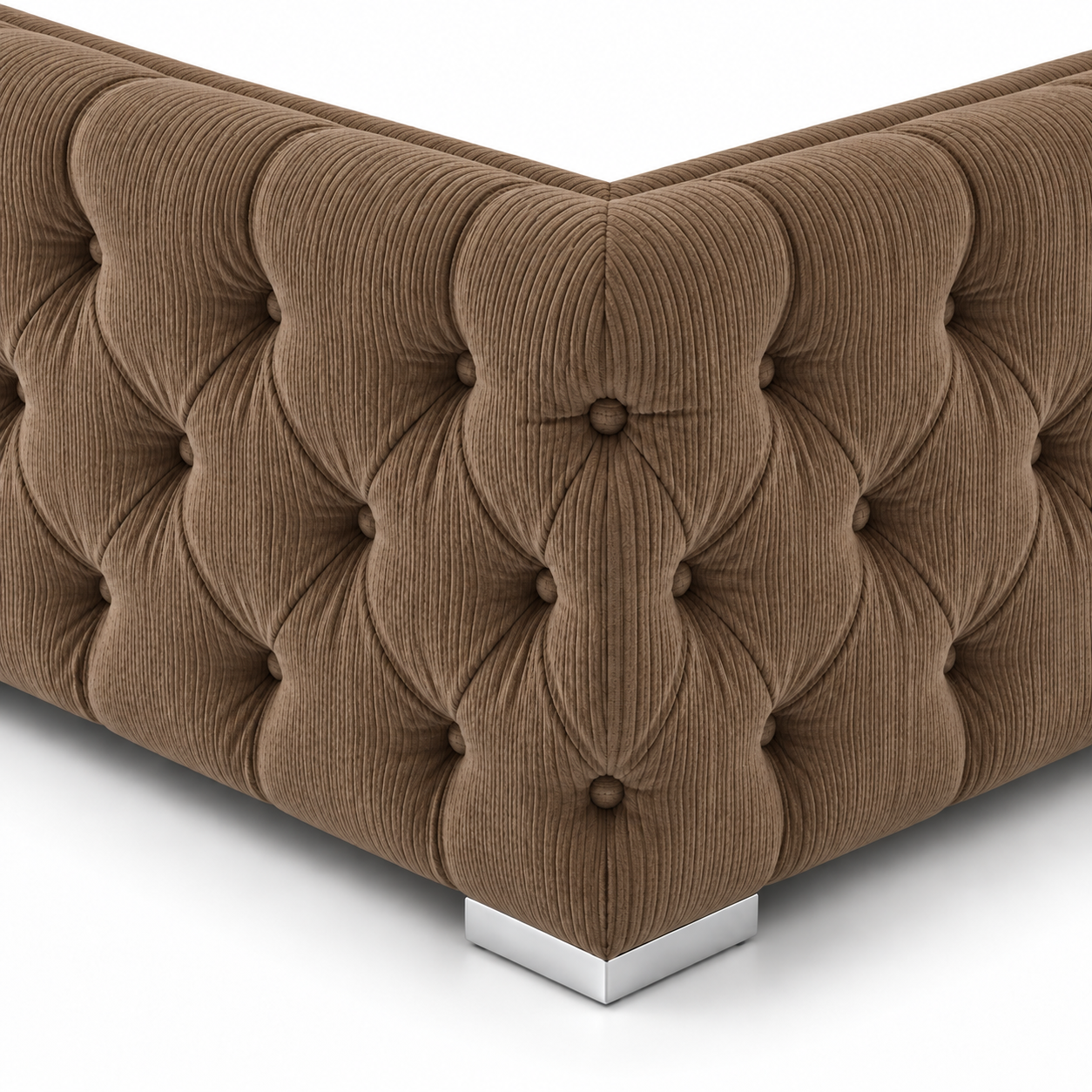 Nicole Coffee Table Jumbo Cord Brown 3