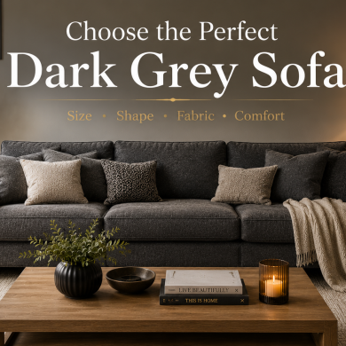 How to choose the right dark grey sofa for your living room